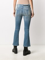 Thumbnail for your product : Unravel Project Lace-Up Cropped Jeans