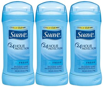 Suave 24 Hour Protection Invisible Solid Deodorant for Women, Fresh