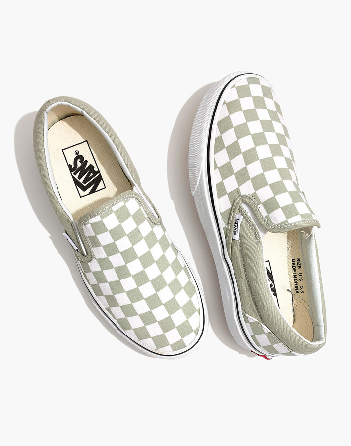 vans checkered sage