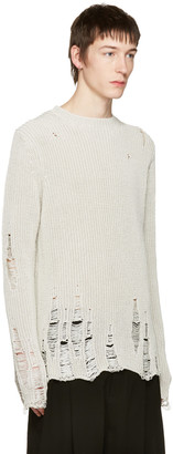 Song For The Mute Ivory Oversized Beau Sweater