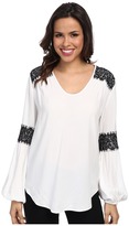 Thumbnail for your product : Karen Kane Lace Inset Blouse