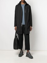 Thumbnail for your product : Emporio Armani Zip-Front Concealed-Hood Coat