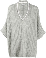 Thumbnail for your product : Brunello Cucinelli Oversized Ribbed Jumper