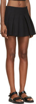 Thumbnail for your product : Alexander Wang Black Neoprene Crepe Pleated Skirt