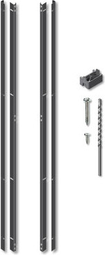 OUTDECO 72” Galvanized Steel Adjustable Horizontal Slat Fence Frame Kit