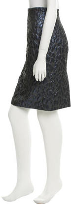 Blumarine Wool Quilted Skirt