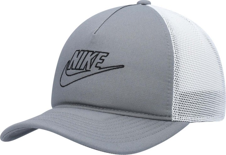 Nike Men's Gray Classic99 Futura Trucker Snapback Hat - ShopStyle