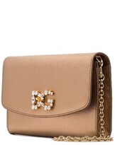 Thumbnail for your product : Dolce & Gabbana Embellished Logo Crossbody Bag