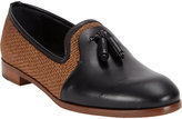 Thumbnail for your product : Sergio Rossi Two-Tone Tassel Loafers