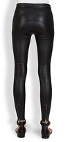 Thumbnail for your product : Givenchy Leather Zipper Leggings