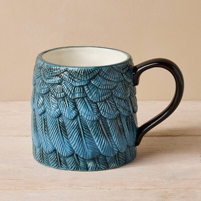 15oz Stoneware Feather Mug - John Derian for Target