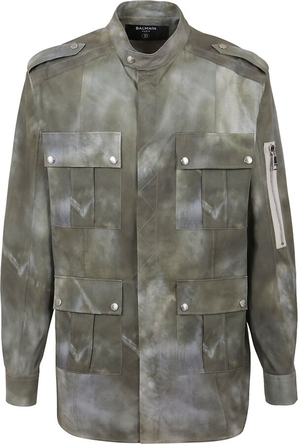 Balmain Mens Military Jackets | ShopStyle