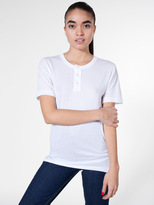 Thumbnail for your product : American Apparel Unisex Poly-Cotton Short Sleeve Henley