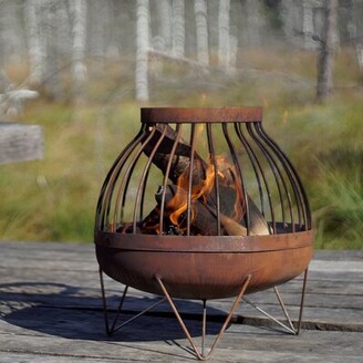 Ebern Designs Rector Solid Steel Wood Burning Fire Pit - ShopStyle