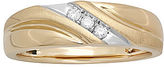 Thumbnail for your product : JCPenney FINE JEWELRY BEST VALUE! Mens 1/10 CT. T.W. Diamond Band