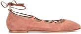 Thumbnail for your product : Anna Baiguera lace-up ballerina flats