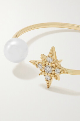 Mizuki 14-karat Gold, Pearl And Diamond Ring - 7