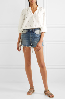 Madewell Broderie Anglaise Cotton Top - Off-white