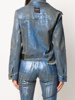 Thumbnail for your product : Ottolinger x ISKO double-collar denim jacket
