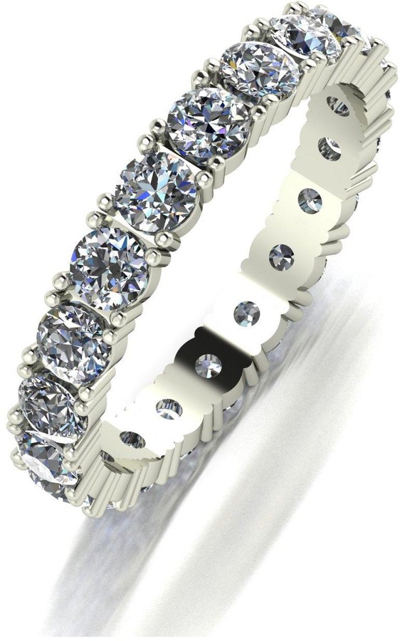 Moissanite 9Ct Gold 2 Carat Full Eternity Ring ShopStyle