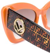 Thumbnail for your product : Fendi Cat Eye Monogram Print Sunglasses