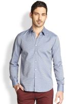 Thumbnail for your product : Canali Textured Woven Sportshirt