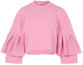 Thumbnail for your product : Tibi Structured Bell Sleeve Pullover in Pink