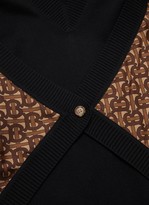 Thumbnail for your product : Burberry Monogram panel merino wool sweater
