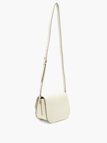 Thumbnail for your product : Valextra Iside Cross-body Grained-leather Bag - White