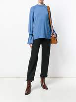 Thumbnail for your product : Antonia Zander cashmere ruffle trim sweater