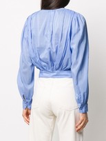 Thumbnail for your product : Forte Forte Cropped V-Neck Blouse