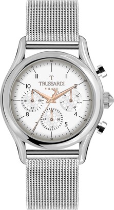 Trussardi Men's R2453127006 T-Light Analog Display Analog Quartz Silver Watch