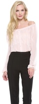 Thumbnail for your product : Nina Ricci Off Shoulder Lace Blouse