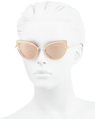 Le Specs Luxe Adulation Gold Cat Eye Sunglasses