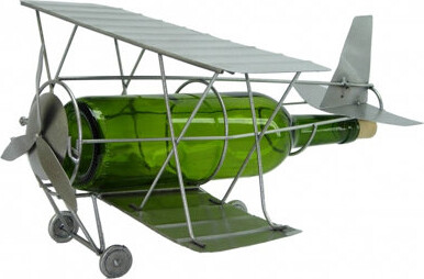 Wine Bodies Antique Plane 1 Bottle Tabletop Wine Bottle Rack