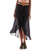 Thumbnail for your product : JCPenney BY AND BY by&by Belted Gauze Skirt