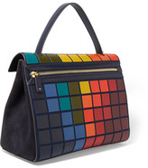 Thumbnail for your product : Anya Hindmarch Pixels Bathurst Leather And Suede Tote