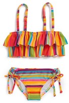 Thumbnail for your product : Roxy Ruffle Bandeau Two-Piece Swimsuit (Toddler Girls)