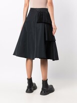 Thumbnail for your product : P.A.R.O.S.H. Phailled knee-length skirt