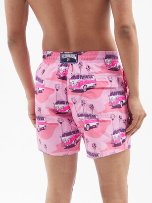 Vilebrequin Moorea Campervan-print Swim Shorts - Pink Multi
