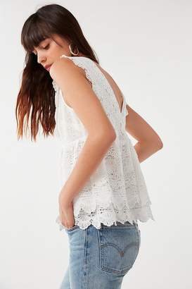 Urban Outfitters Deep-V Lace Top