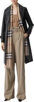 Thumbnail for your product : Burberry Giant Check Print Wool & Silk Scarf