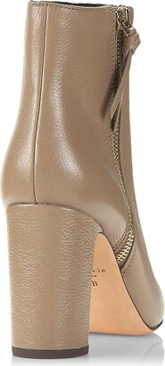 Kate Spade Knott Zip Leather Ankle Boots
