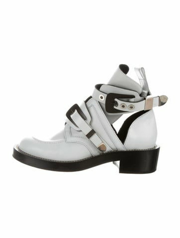 balenciaga ceinture boots white