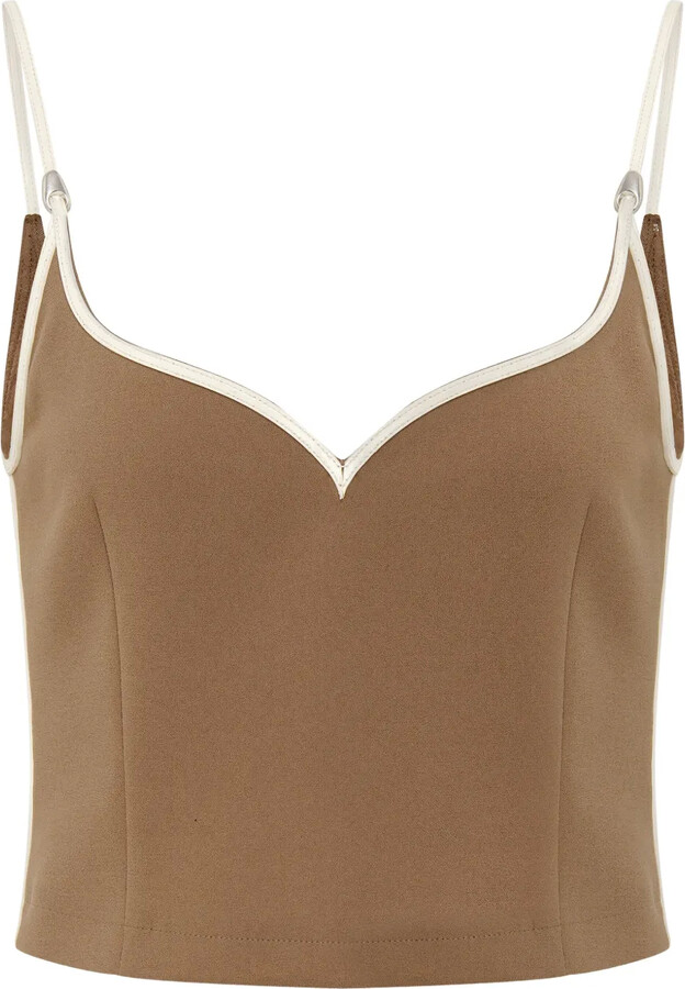 PARIS GEORGIA Heart trim-detail top