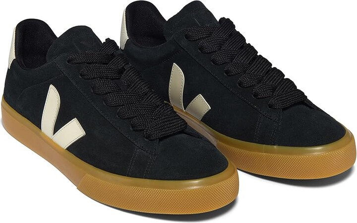 Veja Campo Men's Lace-up Boots Black/Pierre : EU 42.5 (US Men's 9.5) M, Leather/Rubber/Suede