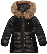 Thumbnail for your product : Juicy Couture Faux fur trim quilted coat 7-14 years