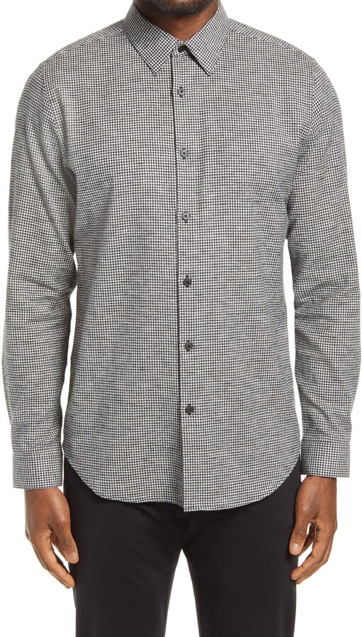 Theory Irving Slim Fit Gingham Button-Up Shirt - ShopStyle