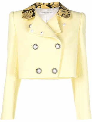 Alessandra Rich Tweed Cropped Jacket