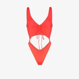 Thumbnail for your product : Frankie's Bikinis Emma cutout swimsuit